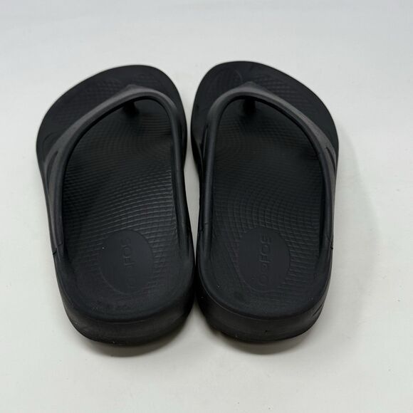 Oofos Ooriginals Sandals Womens 6 Black Flip Flop Thong Comfort Recovery Unisex - Picture 9 of 15